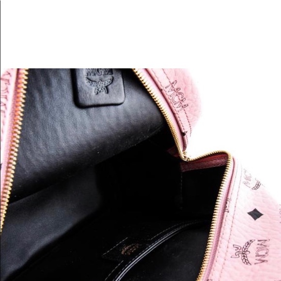 Authentic MCM Pink Mini Stud Backpack - Picture 4 of 5